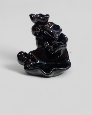 Κεραμικός Καυστήρας Μικρός Λωτός για κώνους BackFlow - Φαινόμενο καταρράκτη του καπνού Διαστάσεις : 9x9cm Βάρος: 140γρ