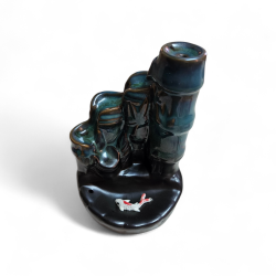 Κεραμικός   Καυστήρας   Bamboo   Moss   για   κώνους   αναστροφής   ροής   BackFlow   -   Φαινόμενο   καταρράκτη   του   καπνού   Διαστάσεις   :   9x14   cm