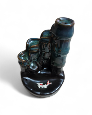 Κεραμικός   Καυστήρας   Bamboo   Moss   για   κώνους   αναστροφής   ροής   BackFlow   -   Φαινόμενο   καταρράκτη   του   καπνού   Διαστάσεις   :   9x14   cm