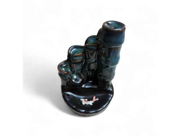 Κεραμικός   Καυστήρας   Bamboo   Moss   για   κώνους   αναστροφής   ροής   BackFlow   -   Φαινόμενο   καταρράκτη   του   καπνού   Διαστάσεις   :   9x14   cm