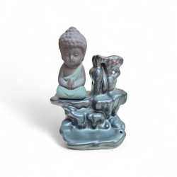 2 σε 1 Καυστήρας μικρός Βούδας για κώνους αναστροφής ροής BackFlow & Στικ Βάρος: 200 g Διαστάσεις: 12 x 9 x 7 cm