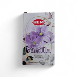 HEM Κώνοι θυμιάματος ανάστροφης ροής HEM Backflow - Βανίλια (Vanilla) Περιέχει 10 κώνους