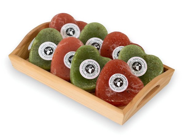 Ζαχαρένιες καρδούλες απολέπισης