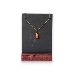 Χειροποίητο κολιέ φύλλου